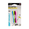 Nite Ize Gear Tie Cordable, 3-Inch, Assort Colors, Pack of 4